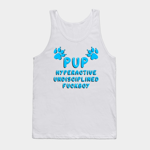 PUP - DEFINED BLUE Tank Top by DiaperedFancy